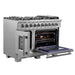 Forno Capriasca 48" Freestanding French Door Gas Range FORNO