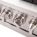 FORNO Capriasca 48-inch Gas Range Stainless Steel, 8 Brass Burners 160,000 BTU, 6.58 cu.ft. Double Oven FORNO