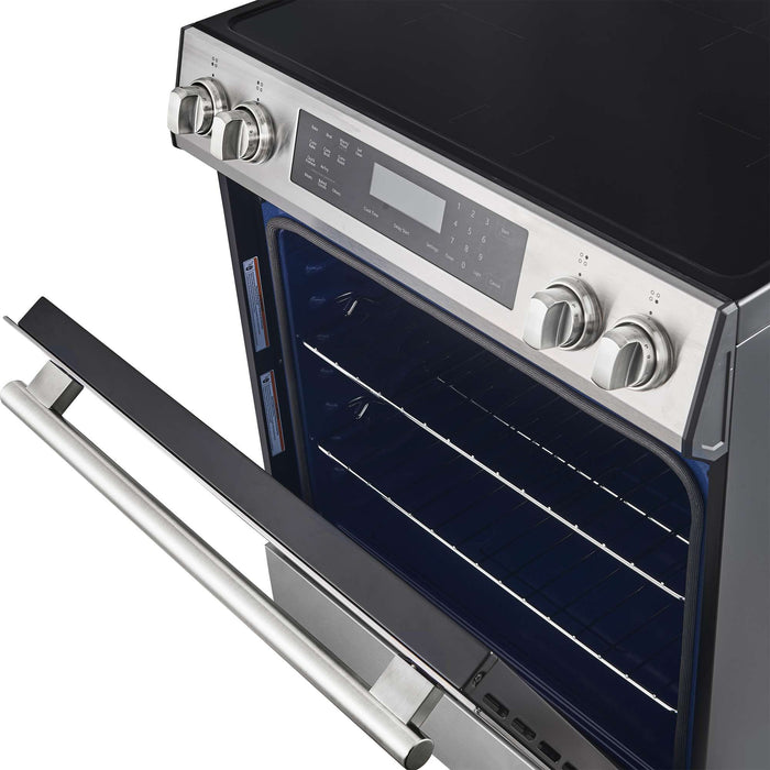 Forno Donatello Espresso 30-Inch Slide-In Induction Range Stainless-Steel FORNO