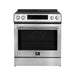 Forno Donatello Espresso 30-Inch Slide-In Induction Range Stainless-Steel FORNO
