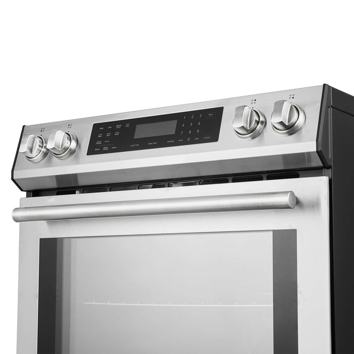Forno Donatello Espresso 30-Inch Slide-In Induction Range Stainless-Steel FORNO