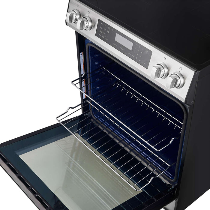 Forno Donatello Espresso 30-Inch Slide-In Induction Range Stainless-Steel FORNO