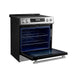 Forno Donatello Espresso 30-Inch Slide-In Induction Range Stainless-Steel FORNO
