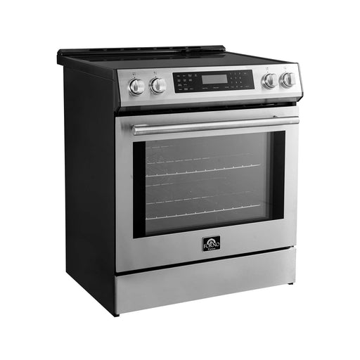 Forno Donatello Espresso 30-Inch Slide-In Induction Range Stainless-Steel FORNO