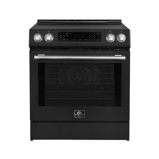 Forno Donatello Espresso 30-Inch Slide-In Induction Range Black FORNO