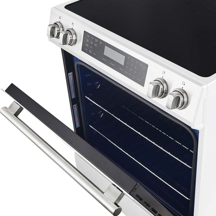Forno Donatello Espresso  30-Inch Slide-In Induction Range White FORNO