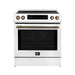Forno Donatello Espresso  30-Inch Slide-In Induction Range White FORNO