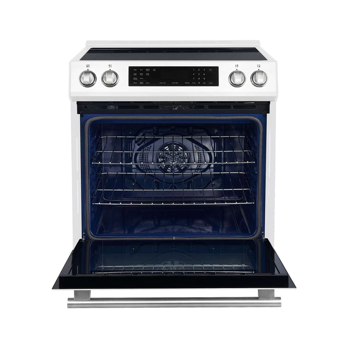 Forno Donatello Espresso  30-Inch Slide-In Induction Range White FORNO