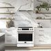 Forno Donatello Espresso  30-Inch Slide-In Induction Range White FORNO
