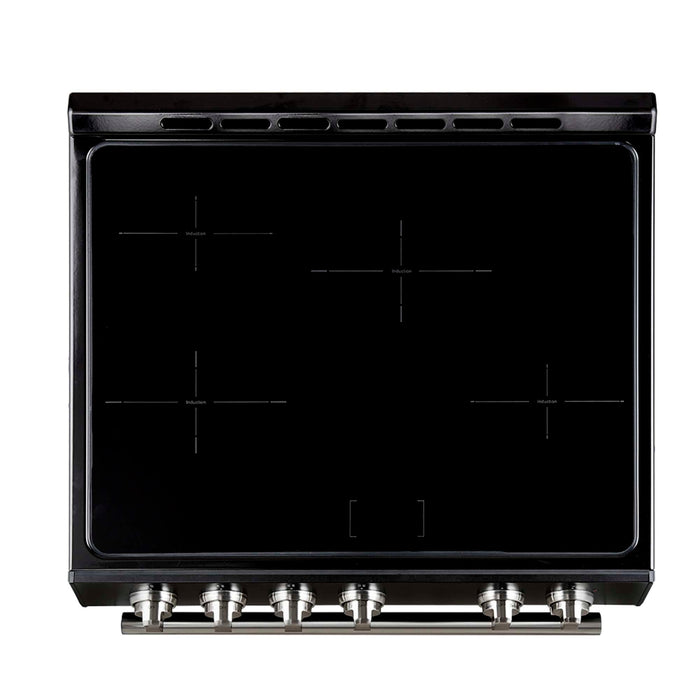 Forno Leonardo Espresso 30-Inch Slide-In Black Induction Range FORNO