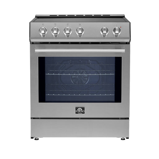 Forno Leonardo Espresso 30-Inch Slide-In Induction Range Stainless-Steel FORNO