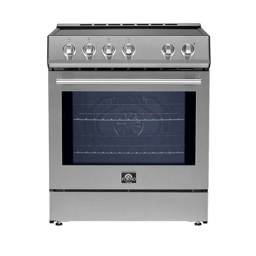 Forno Leonardo Espresso 30-Inch Slide-In Induction Range Stainless-Steel FORNO