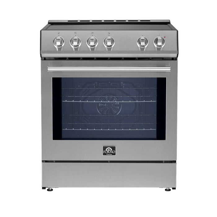 Forno Leonardo Espresso 30-Inch Slide-In Induction Range Stainless-Steel FORNO