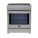 Forno Leonardo Espresso 30-Inch Slide-In Induction Range Stainless-Steel FORNO