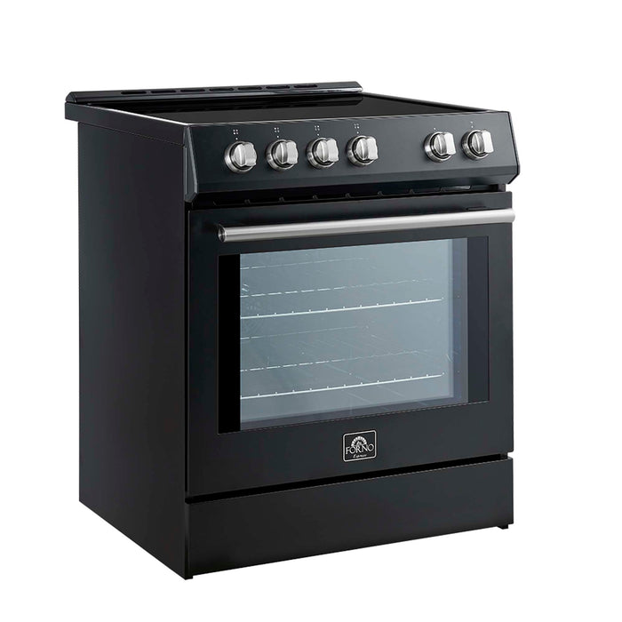 Forno Leonardo Espresso 30-Inch Slide-In Black Induction Range FORNO