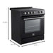 Forno Leonardo Espresso 30-Inch Slide-In Black Induction Range FORNO