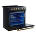 Forno Leonardo Espresso 30-Inch Slide-In Black Induction Range FORNO