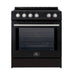 Forno Leonardo Espresso 30-Inch Slide-In Black Induction Range FORNO