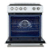 Forno Leonardo Espresso 30-Inch Slide-In White Induction Range FORNO