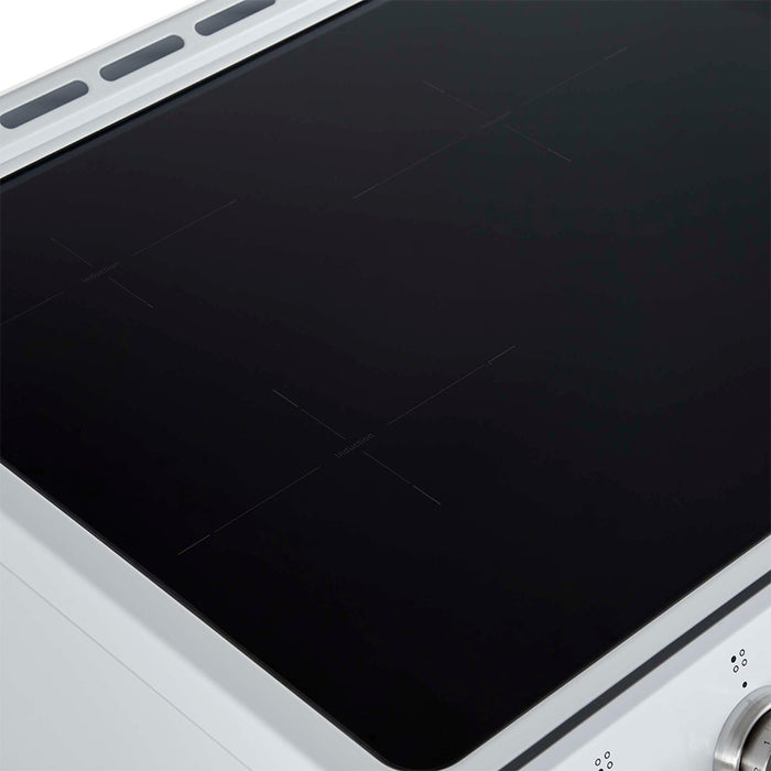 Forno Leonardo Espresso 30-Inch Slide-In White Induction Range FORNO