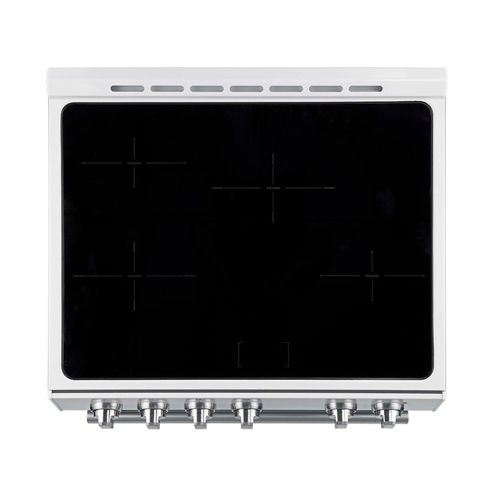 Forno Leonardo Espresso 30-Inch Slide-In White Induction Range FORNO