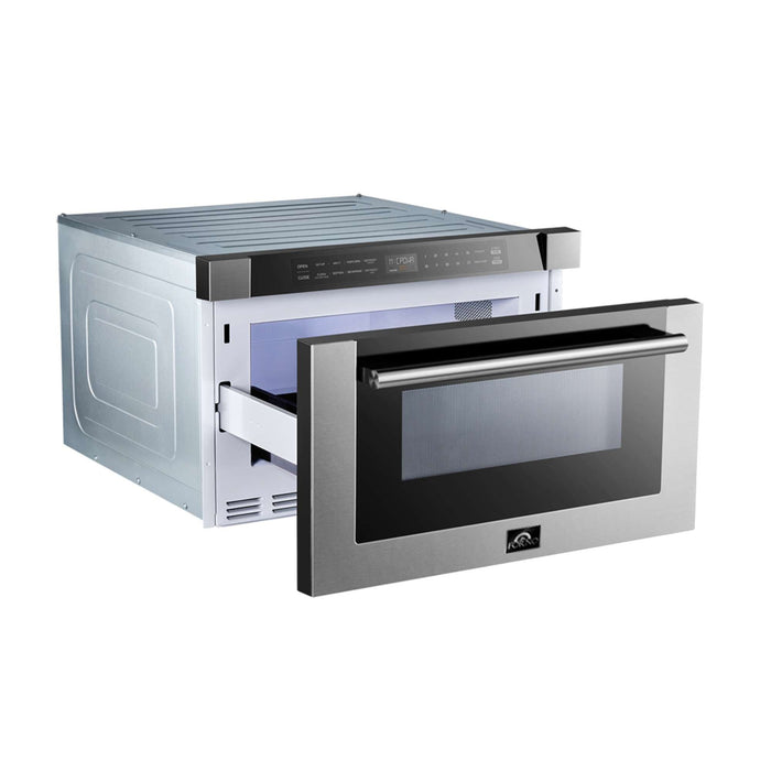 Forno Capoliveri 24" Microwave Drawer in Stainless-Steel FORNO