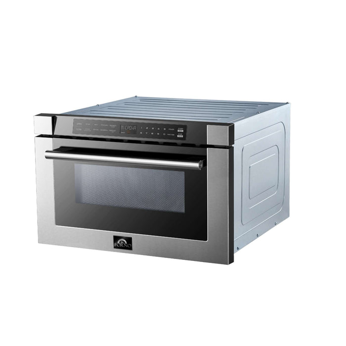 Forno Capoliveri 24" Microwave Drawer in Stainless-Steel FORNO