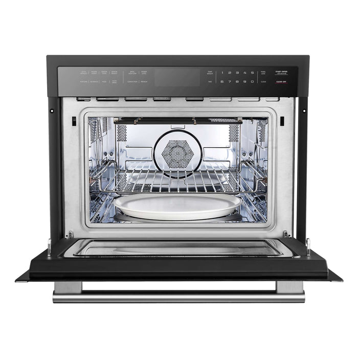 Oliena Espresso Black 24" 1750 Watt Compact Oven & 1000 Watt Microwave, 1.6 cu. ft. FORNO