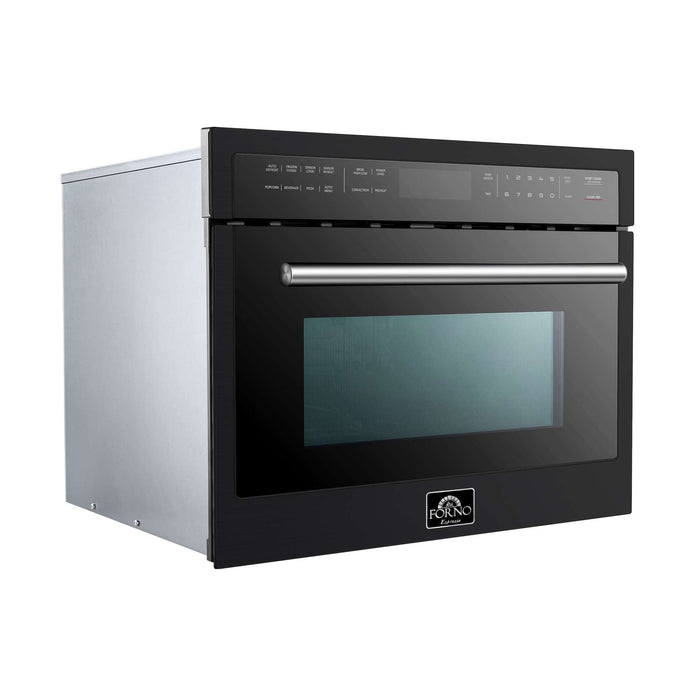Oliena Espresso Black 24" 1750 Watt Compact Oven & 1000 Watt Microwave, 1.6 cu. ft. FORNO