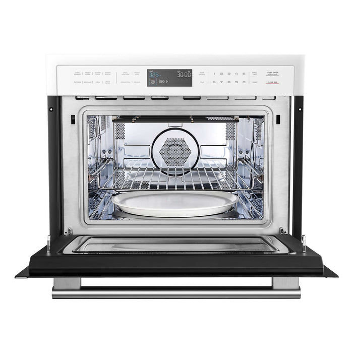 Oliena Espresso White 24" 1750 Watt Compact Oven & 1000 Watt Microwave, 1.6 cu. ft. FORNO