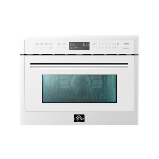 Oliena Espresso White 24" 1750 Watt Compact Oven & 1000 Watt Microwave, 1.6 cu. ft. FORNO