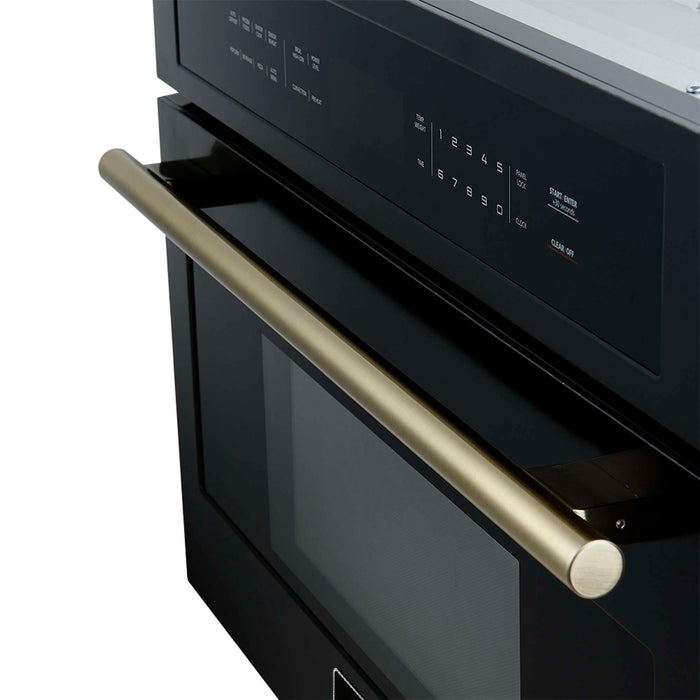 Oliena Espresso Black 30 Inch 1750 Watt Compact Oven & 1000 Watt Microwave, 1.6 cu. ft. FORNO