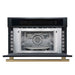Oliena Espresso Black 30 Inch 1750 Watt Compact Oven & 1000 Watt Microwave, 1.6 cu. ft. FORNO