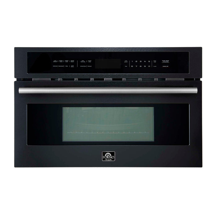 Oliena Espresso Black 30 Inch 1750 Watt Compact Oven & 1000 Watt Microwave, 1.6 cu. ft. FORNO
