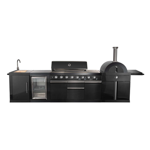 Forno All'Aperto BBQ with 87,600 BTU, 4 Burners, Pizza Oven, and Beverage Center FORNO