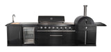 Forno All'Aperto BBQ with 87,600 BTU, 4 Burners, Pizza Oven, and Beverage Center FORNO