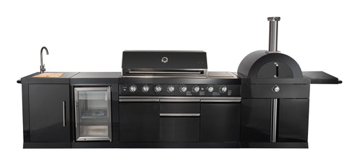 Forno All'Aperto BBQ with 87,600 BTU, 4 Burners, Pizza Oven, and Beverage Center FORNO