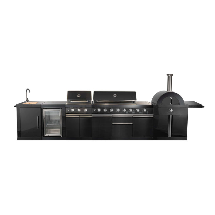 Forno All'Aperto BBQ, 99,600 BTU with 5 Burners, Pizza Oven, and Beverage Center FORNO