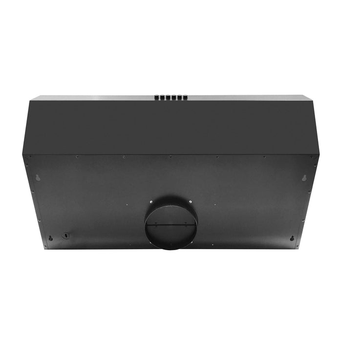 Forno Bari Espresso 30" Under Cabinet Range Hood in Black FORNO