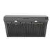 Forno Bari Espresso 30" Under Cabinet Range Hood in Black FORNO