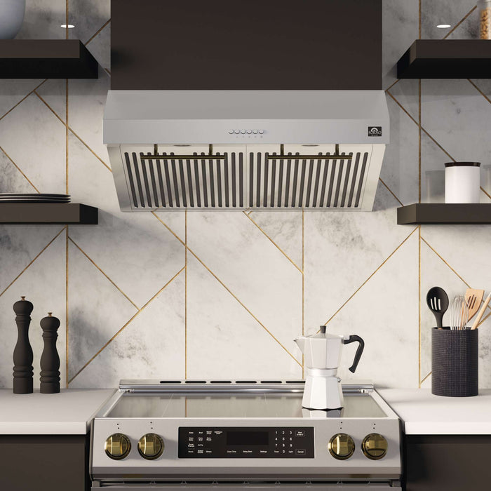 Forno Bari Espresso 30" Under Cabinet Range Hood in Stainless-Steel FORNO