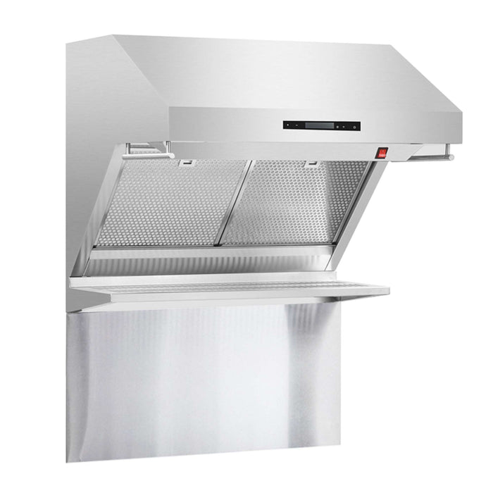Forno Savona - 30" Wall Mount Range Hood with Hybrid Stainless Filters & Back Splash FORNO