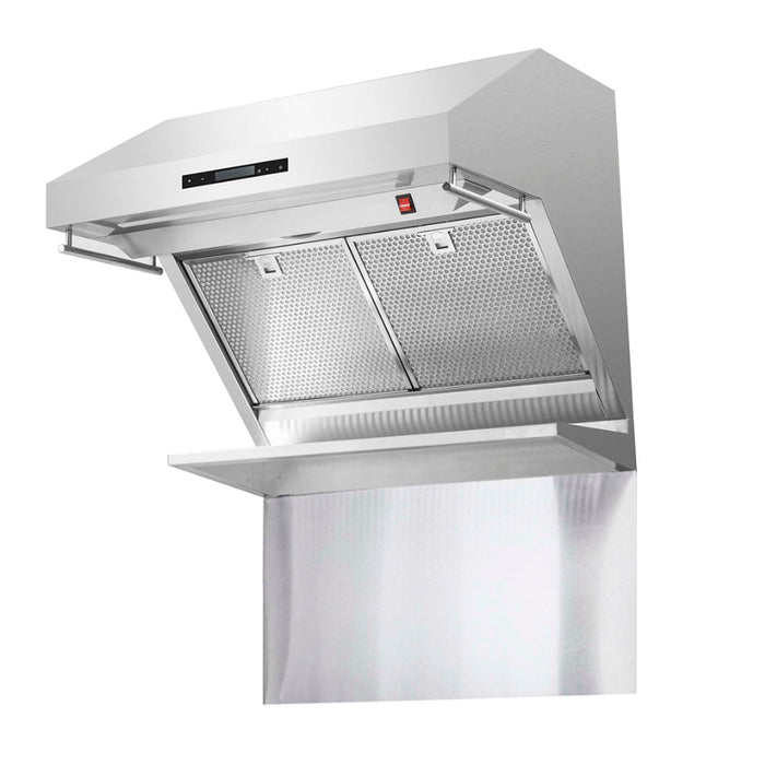 Forno Savona - 30" Wall Mount Range Hood with Hybrid Stainless Filters & Back Splash FORNO