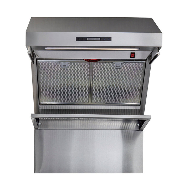 Forno Savona - 30" Wall Mount Range Hood with Hybrid Stainless Filters & Back Splash FORNO