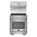 Forno Savona - 30" Wall Mount Range Hood with Hybrid Stainless Filters & Back Splash FORNO
