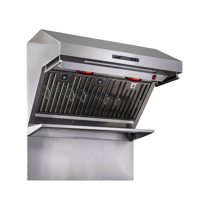 Forno Savona - 36" Wall Mount Range Hood Baffle Filter & Back Splash FORNO