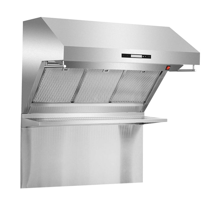Forno Savona - 36" Wall Mount Range Hood with Hybrid Stainless Filters & Back Splash FORNO