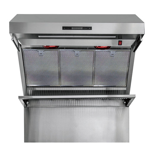 Forno Savona - 36" Wall Mount Range Hood with Hybrid Stainless Filters & Back Splash FORNO