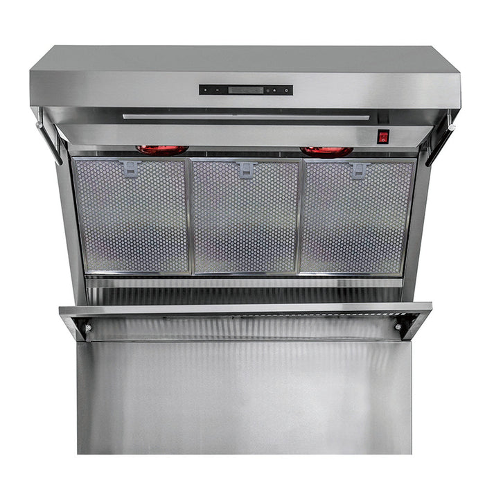 Forno Savona - 36" Wall Mount Range Hood with Hybrid Stainless Filters & Back Splash FORNO