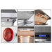 Forno Savona - 36" Wall Mount Range Hood with Hybrid Stainless Filters & Back Splash FORNO